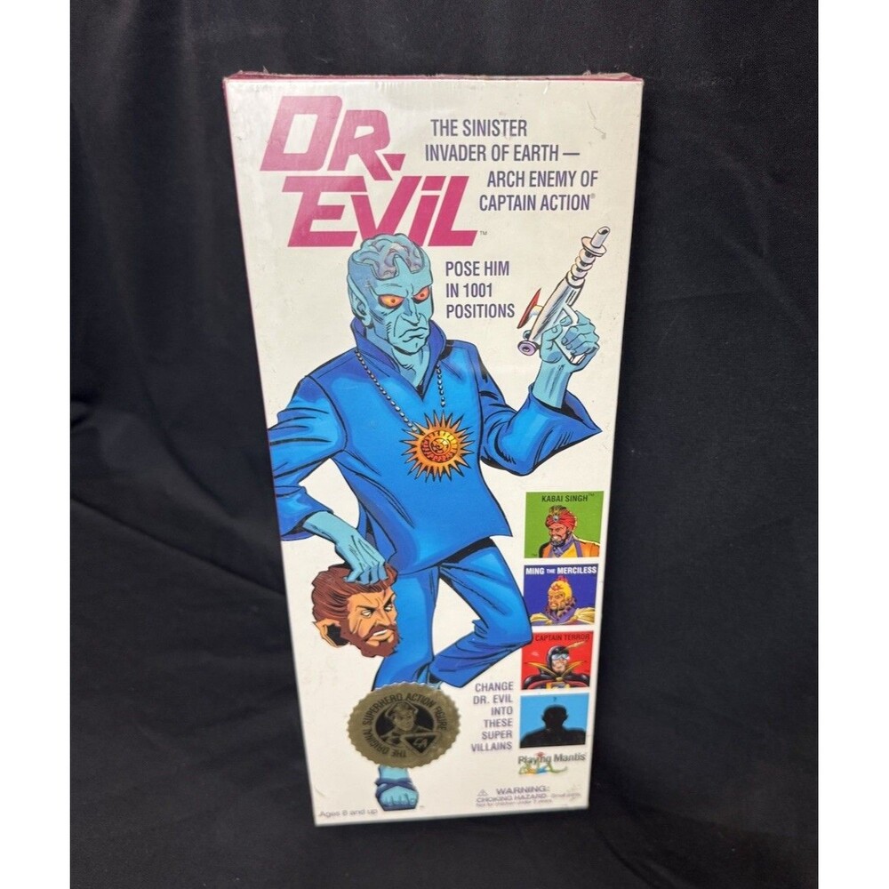 Sealed Captain Action 12” Playing Mantis DR EVIL Villain Figure NIB